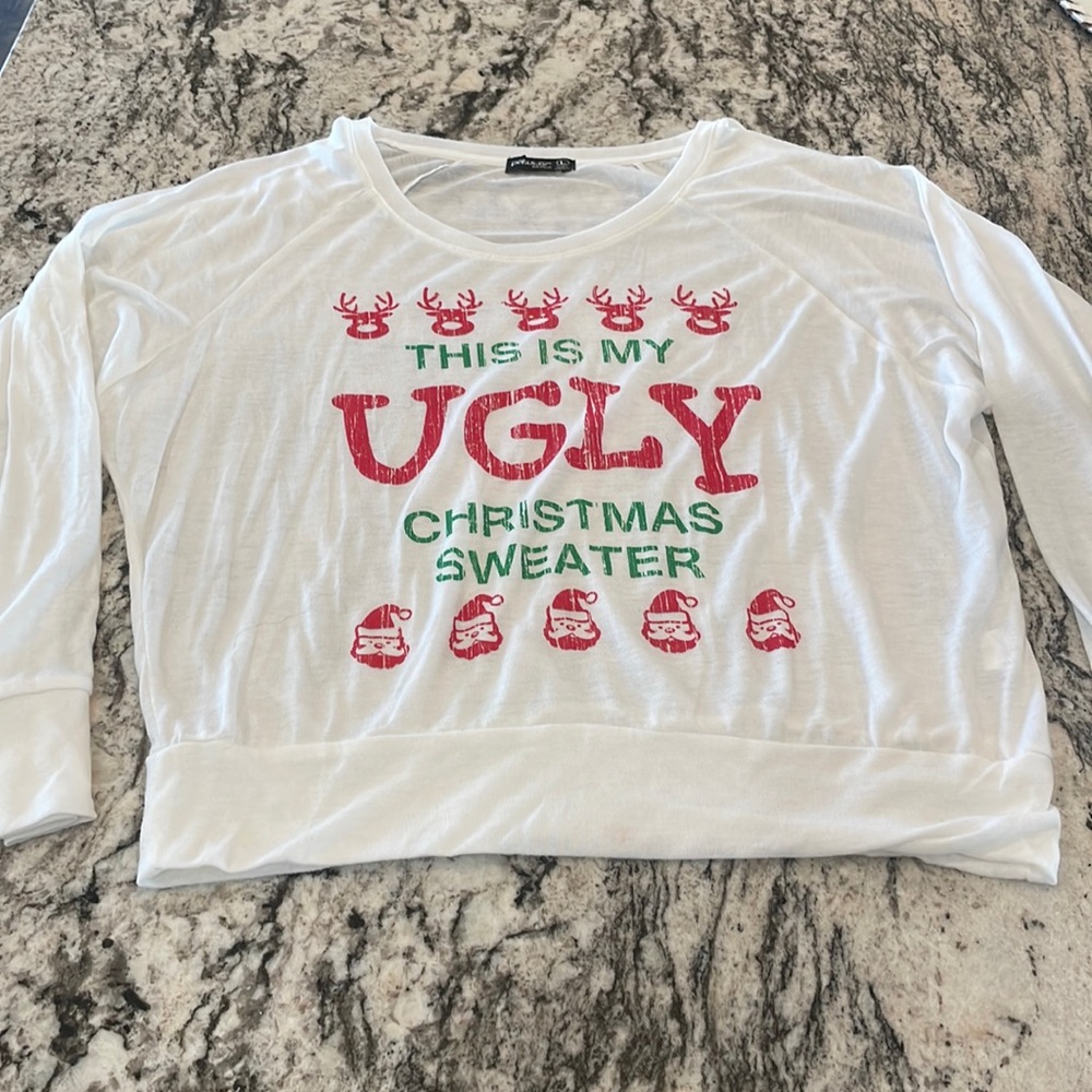 “This is my Ugly Christmas Sweater” Top